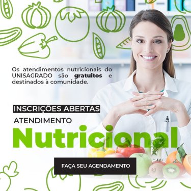 Inscrições abertas para atendimento nutricional no UNISAGRADO