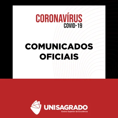 Cursos de Graduao presencial do UNISAGRADO retornam ao ensino remoto no dia 27 de maio