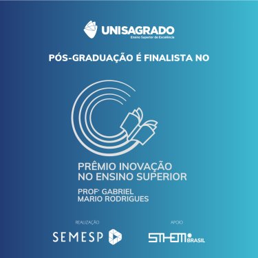 Pós-Graduação UNISAGRADO é finalista em Prêmio estadual