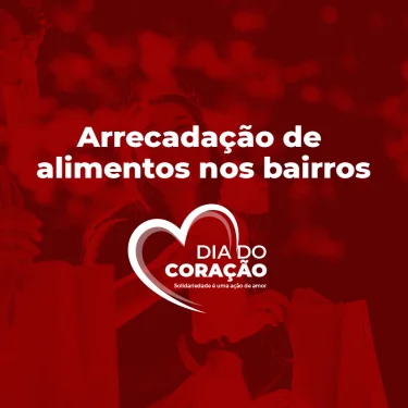 UNISAGRADO far arrecadaes de alimentos nos bairros nos dias 05, 07 e 08 de abril