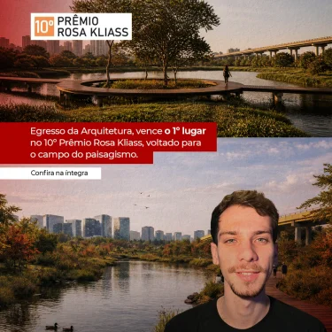 Egresso de Arquitetura e Urbanismo do UNISAGRADO recebe Pr�mio Rosa Kliass