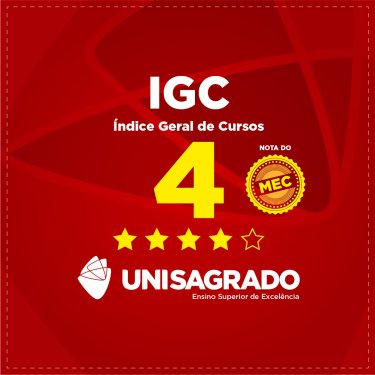 UNISAGRADO é conceito 4 no MEC, considerado de excelência!