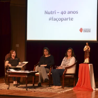 Evento comemorou os 40 anos do curso de Nutrio e o dia do Nutricionista