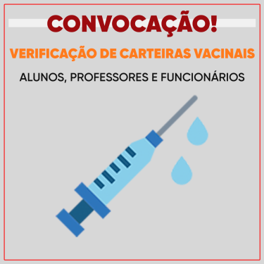 UNISAGRADO convoca estudantes, professores e funcionários para verificação de carteiras vacinais contra o Sarampo