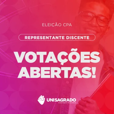 Vota��es abertas para representa��o discente na CPA