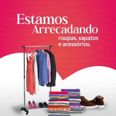 UNISAGRADO arrecada roupas, calçados e acessórios para famílias carentes de Bauru
