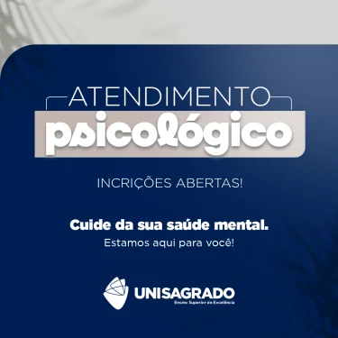 UNISAGRADO abre inscries para atendimento psicolgico gratuito na Clnica de Psicologia