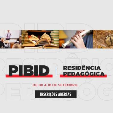 Inscries abertas para PIBID e Residncia Pedaggica