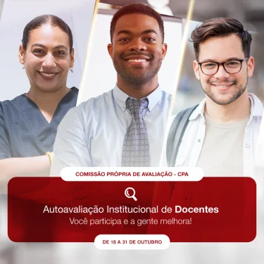 Est aberto o perodo para os estudantes avaliarem seus docentes