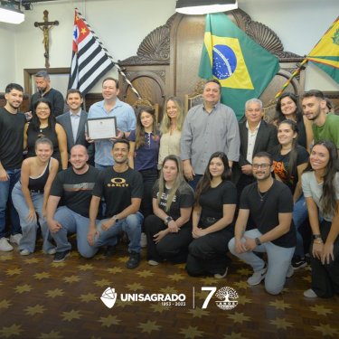 Curso de Fisioterapia do UNISAGRADO recebe homenagem na câmara de Bauru pelo Conselho Regional de Fisioterapia e Terapia Ocupacional da 3ª Região (CREFITO-3)