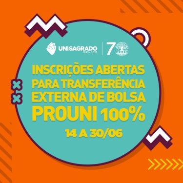 Inscrições abertas para transferência externa do ProUni