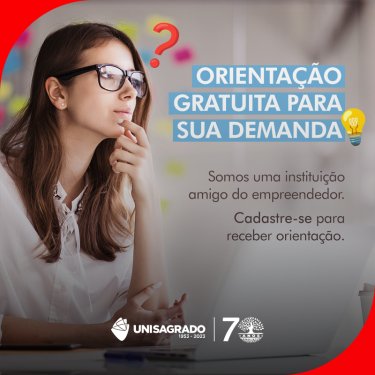 Está com alguma demanda e precisa de ajuda especializada? O UNISAGRADO pode te ajudar!      
