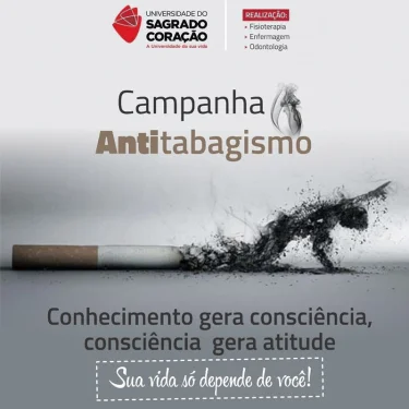 Estudantes de Enfermagem, Fisioterapia e Odontologia realizam Campanha Antitabagismo