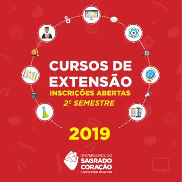 Inscries abertas para os cursos de Extenso do 2 semestre de 2019