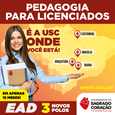 USC lança 3 novos polos EAD no Distrito Federal, Pará e São Paulo