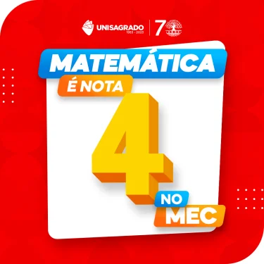 Curso de Matemtica do UNISAGRADO  reconhecido com nota de excelncia