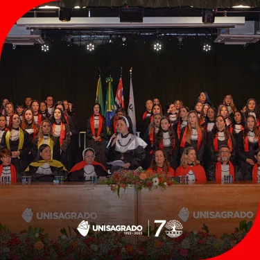 UNISAGRADO encerra temporada de formaturas solenes dos Formandos de 2023