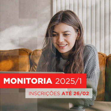 Inscrições abertas para Monitorias do 1º semestre de 2025