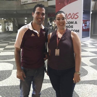 Visita de representante da Troy University