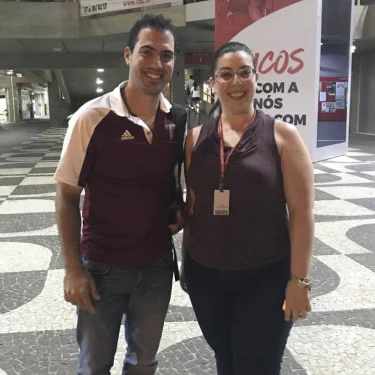 Visita de representante da Troy University