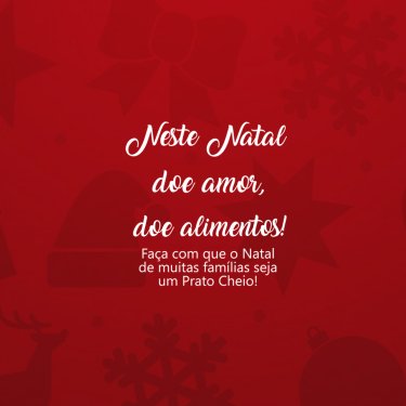 Campanha de Natal arrecada alimentos para fam�lias carentes