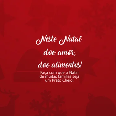 Campanha de Natal arrecada alimentos para famlias carentes