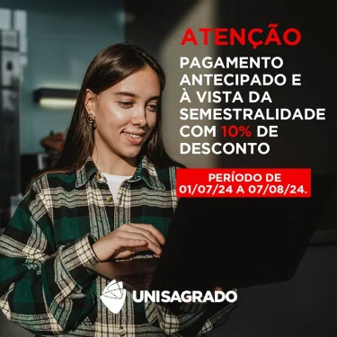 Pagamento antecipado da semestralidade