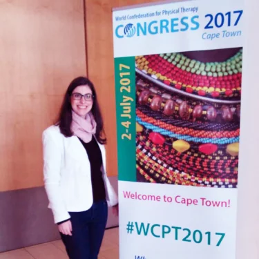 Mestranda de Fisioterapia participa de Congresso Internacional