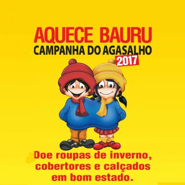 Somos ponto de coleta da campanha Aquece Bauru 2017