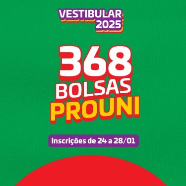 UNISAGRADO oferecerá 368 bolsas PROUNI em 2025