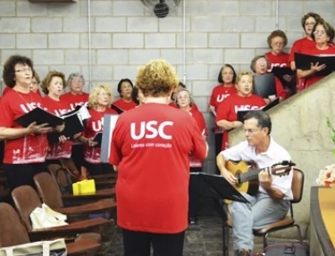 Dia do Idoso foi comemorado na UATI/USC  com tarde de espiritualidade e Missa