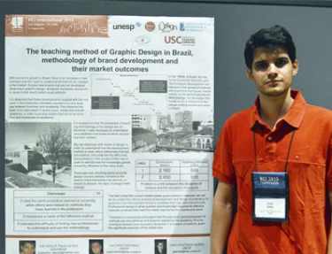 Professor do curso de Design da USC apresentou pesquisa em Congressos Internacionais
