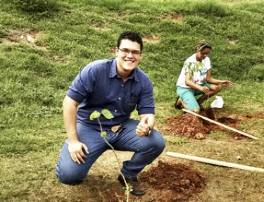 Estudante do curso de Engenharia Ambiental e Sanitria da USC realizou ao sustentvel em Bauru