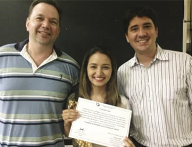 Estudante de Fisioterapia da USC recebeu prmio no 1 Simpsio de Reabilitao das Unidades FAMESP