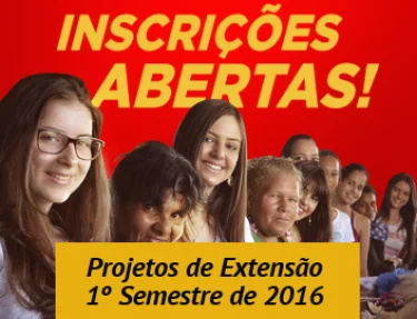 Inscries para os projetos de extenso podem ser feitas at o dia 12
