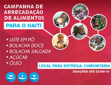 USC faz campanha de arrecadao de alimentos para o Haiti
