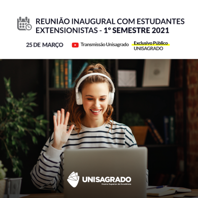 Reunião Inaugural com estudantes Extensionistas<br> 1º Semestre de 2021