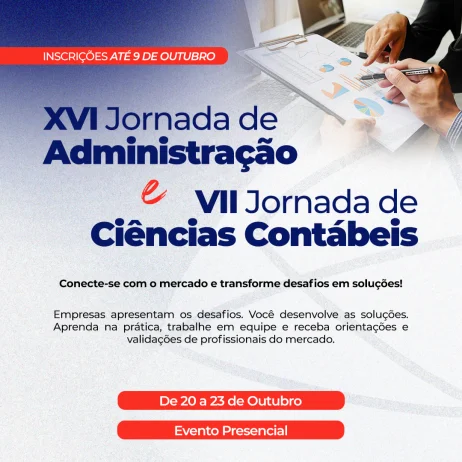XVI Jornada de Administra��o e VII Jornada de Ci�ncias Cont�beis