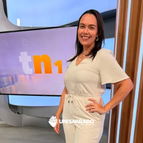 Egressa de Jornalismo do UNISAGRADO participou da cobertura da COP30 e fortalece carreira na TV TEM