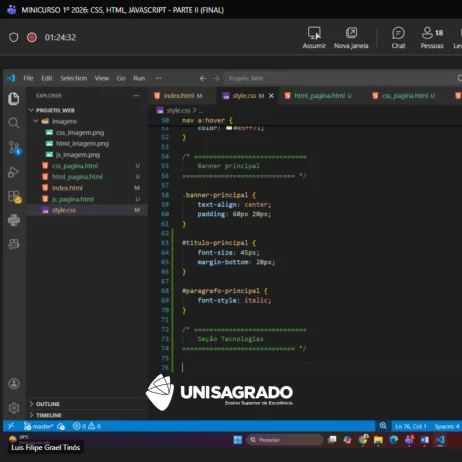 Evento: Fundamentos do Desenvolvimento Web: HTML, CSS e JavaScript 2026