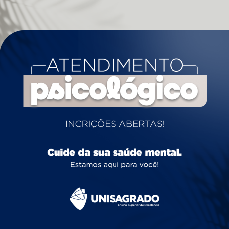 UNISAGRADO abre inscrições para atendimento psicológico gratuito na Clínica de Psicologia