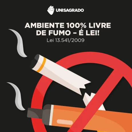 Ambiente 100% livre de fumo – É lei!